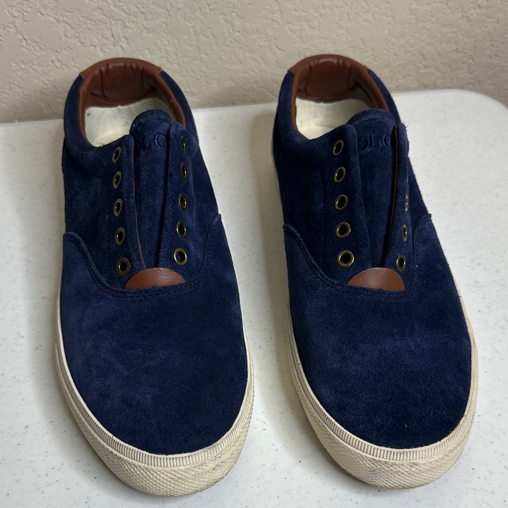 Polo by Ralph Lauren Men's Navy Suede Slip-On Shoes   Size 11
🎈🎈🎈🎈$45Ship $4.99